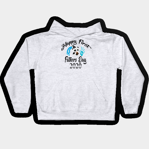 Happy first father's day 2020 Kids Hoodie by SILVER01